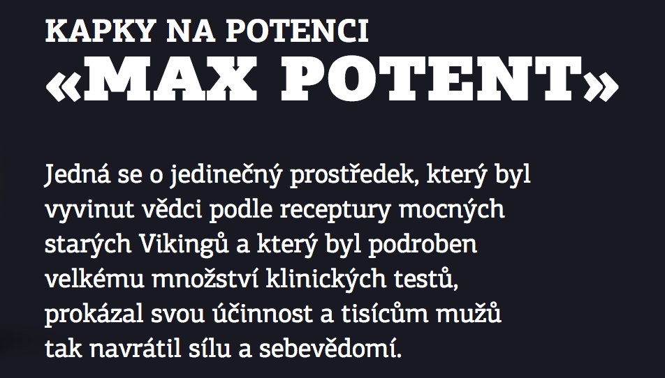Max Potent - divná reklama
